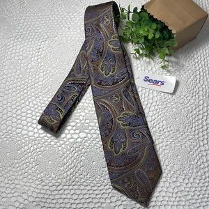 New! Forsyth paisley finest silk hand sewn tie